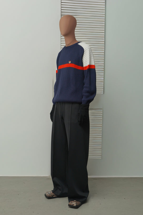 "FILA" - Acrylic Designed Knit Sweater -