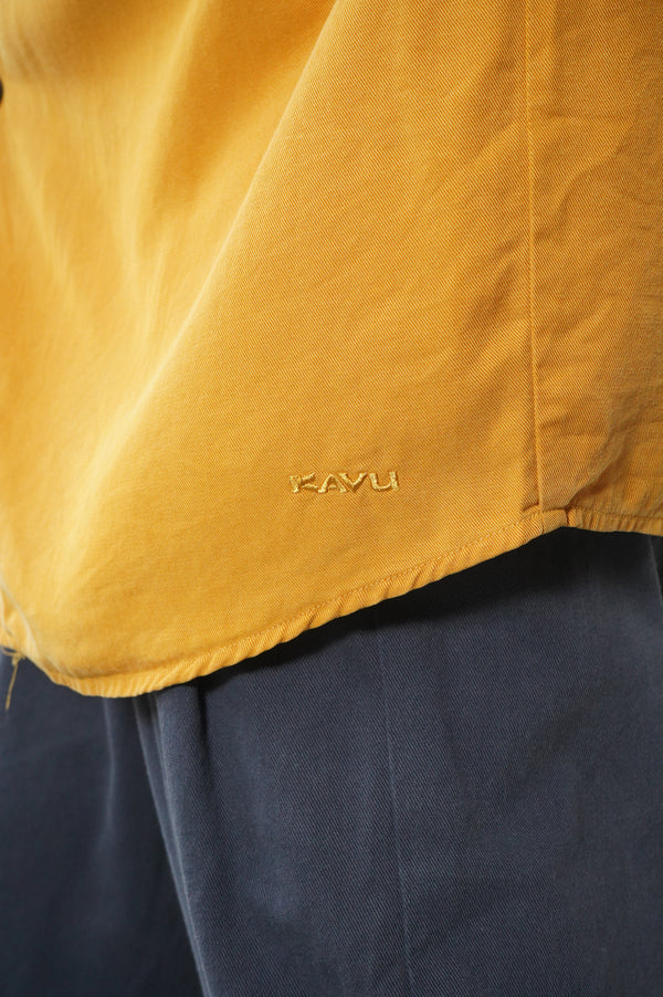"KAVU" -Tencel S/S Open Collar Shirt-