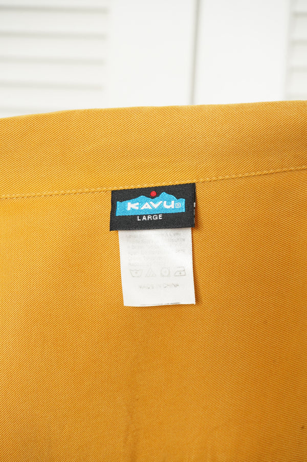 "KAVU" -Tencel S/S Open Collar Shirt-