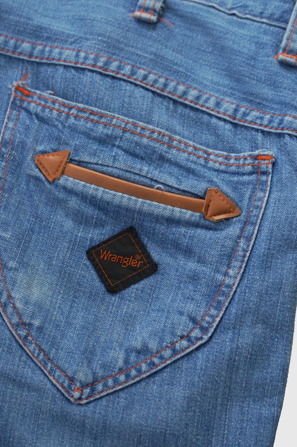 80's "Wrangler" -Light Oz Flair Denim Pants-