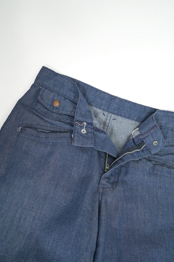 70's "METRO DIRECTIONS" -Flare Sailor Denim Pants-