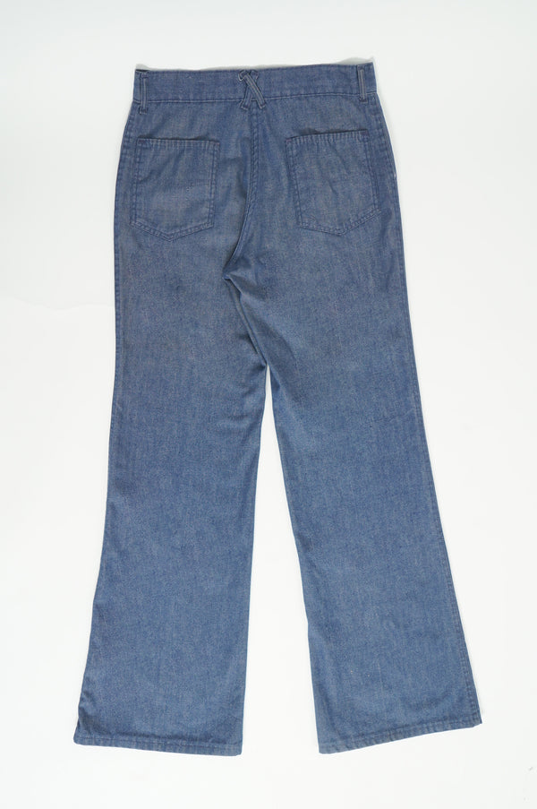 70's "METRO DIRECTIONS" -Flare Sailor Denim Pants-