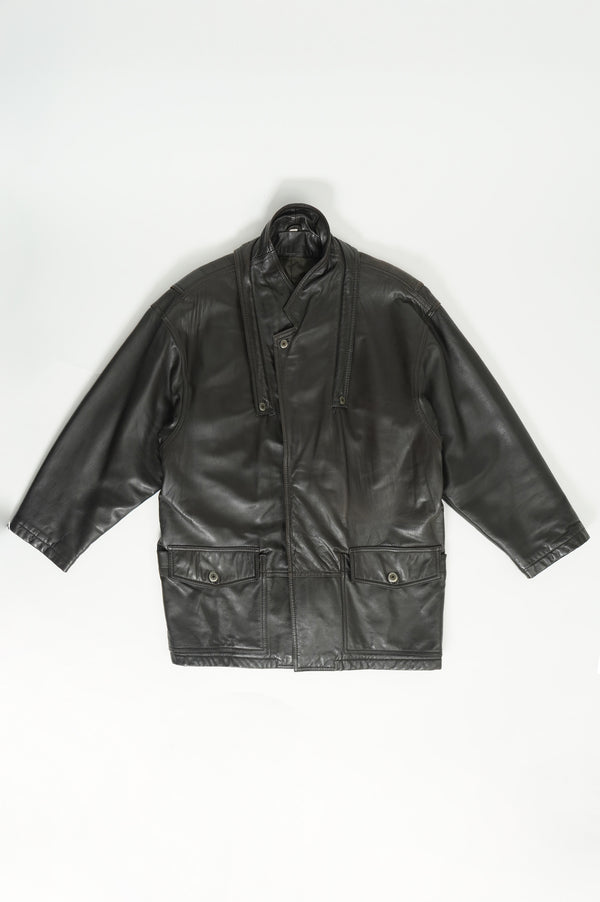 80`s "MARITHE FRANCOIS GIRBAUD" -Leather Blouson-