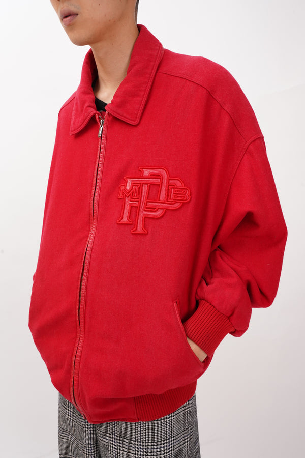 2000's "pelle pelle" -Logo Patched Stadium Jacket-