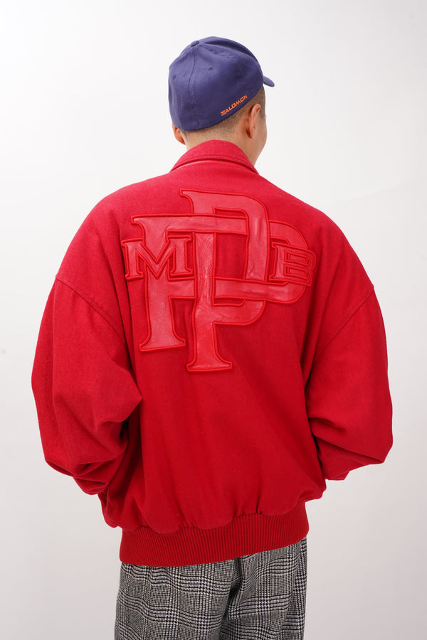 2000's "pelle pelle" -Logo Patched Stadium Jacket-