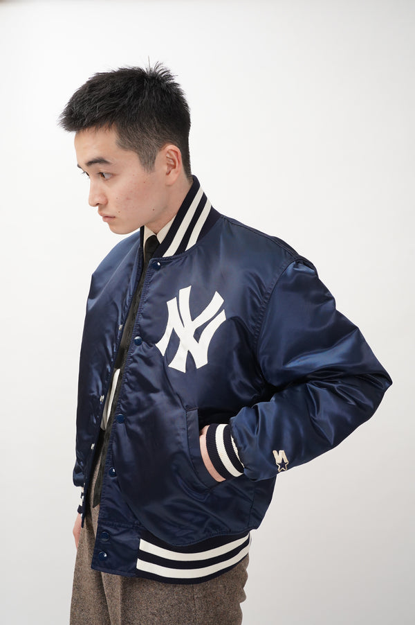 80's "STARTER" -"NEW YORK YANKEES" Padded Studium Jacket-