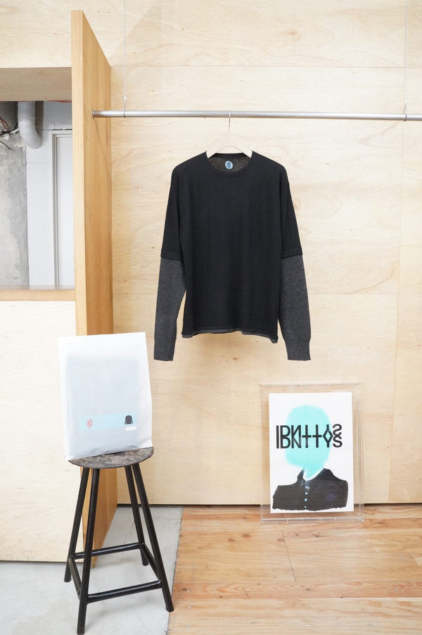 -BLACK/GREY DOUBLE LAYER-