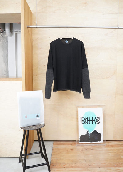 -BLACK/GREY DOUBLE LAYER-