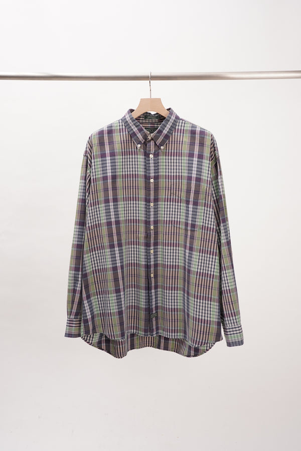 "DOCKERS" -Cotton Check B.D Shirt-