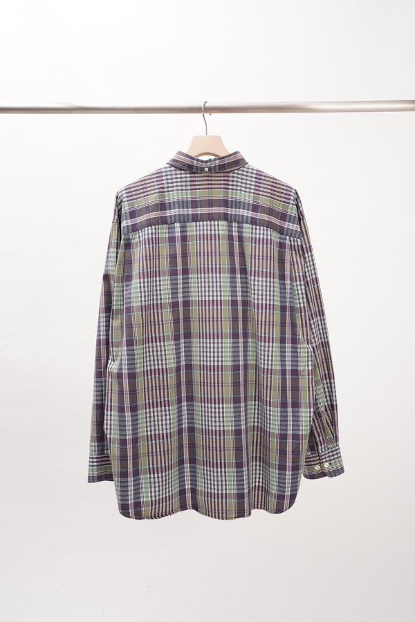 "DOCKERS" -Cotton Check B.D Shirt-