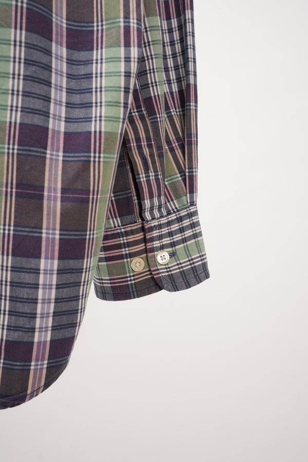 "DOCKERS" -Cotton Check B.D Shirt-