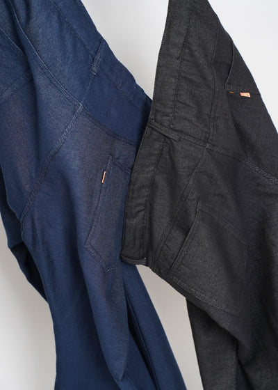N.CLAPTON -Semi-Flared Denim Easy Pants-