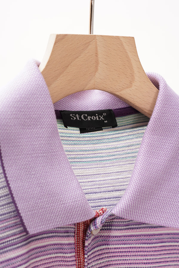 "St. Croix" -Cotton/Linen Knit Polo Shirt-