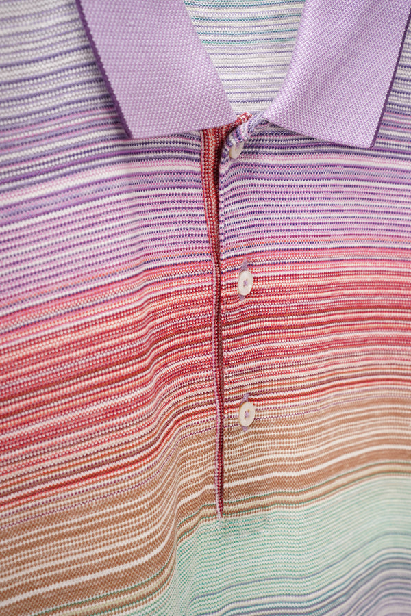 "St. Croix" -Cotton/Linen Knit Polo Shirt-