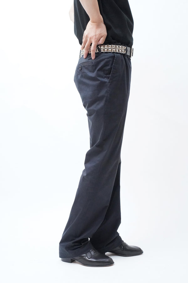 2000's "ISSEY MIYAKE" -Cotton/PU Chino Trousers-