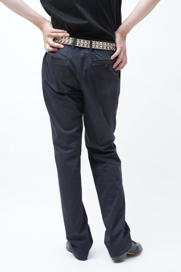2000's "ISSEY MIYAKE" -Cotton/PU Chino Trousers-