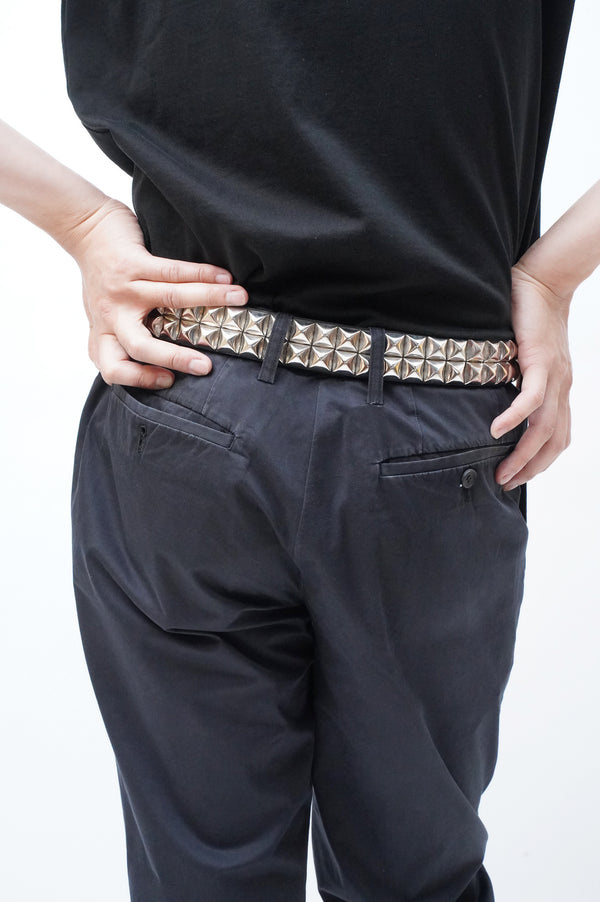2000's "ISSEY MIYAKE" -Cotton/PU Chino Trousers-