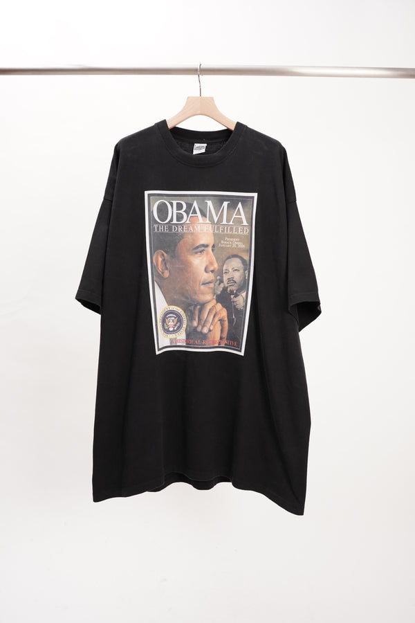 "JOHN SON“ -"Obama the Dream Fulfilled” Magazine Cover Printed Big Tee-