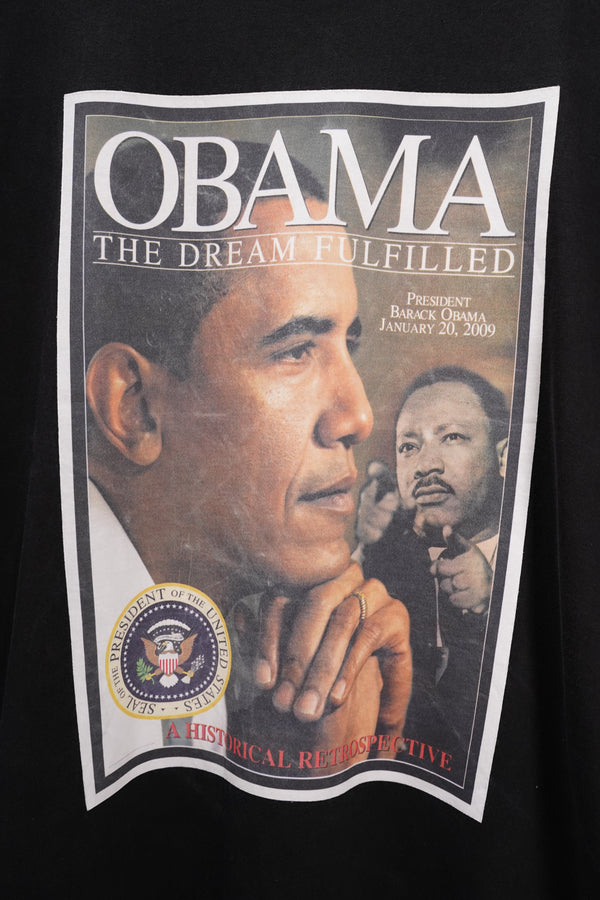 "JOHN SON“ -"Obama the Dream Fulfilled” Magazine Cover Printed Big Tee-