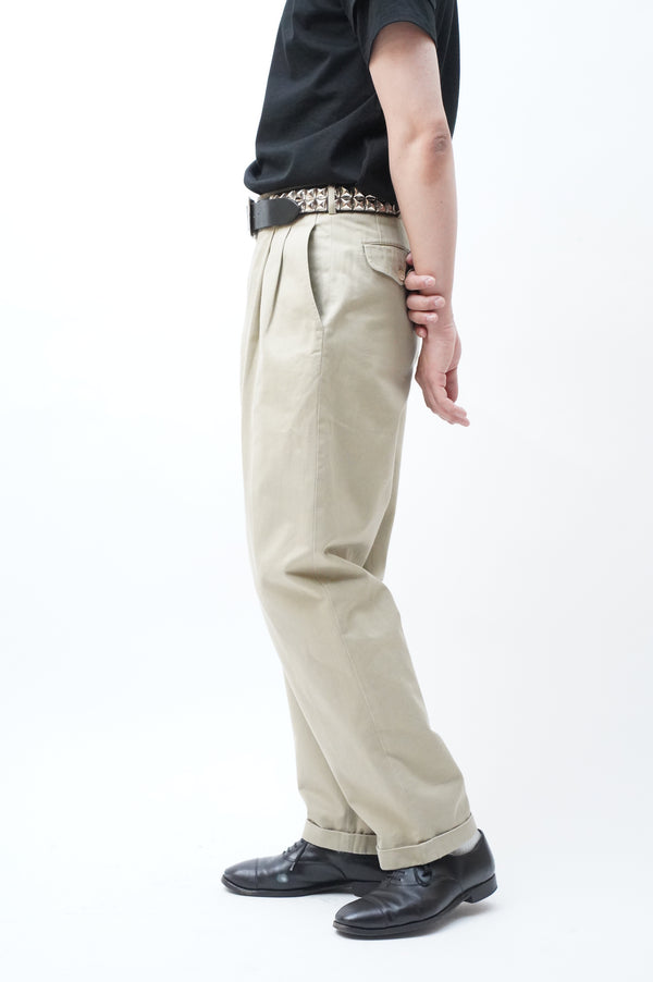 90's "comme des garcons homme" -2Tuck Chino Trousers-