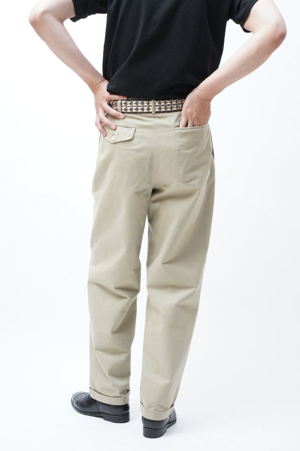 90's "comme des garcons homme" -2Tuck Chino Trousers-