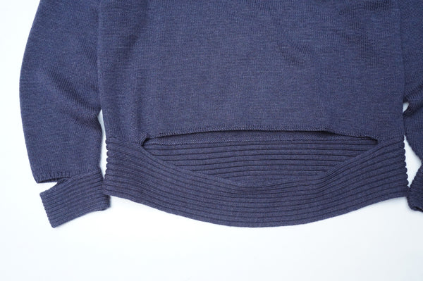 "HELMUT LANG" -Designed Wool Knit Sweater-