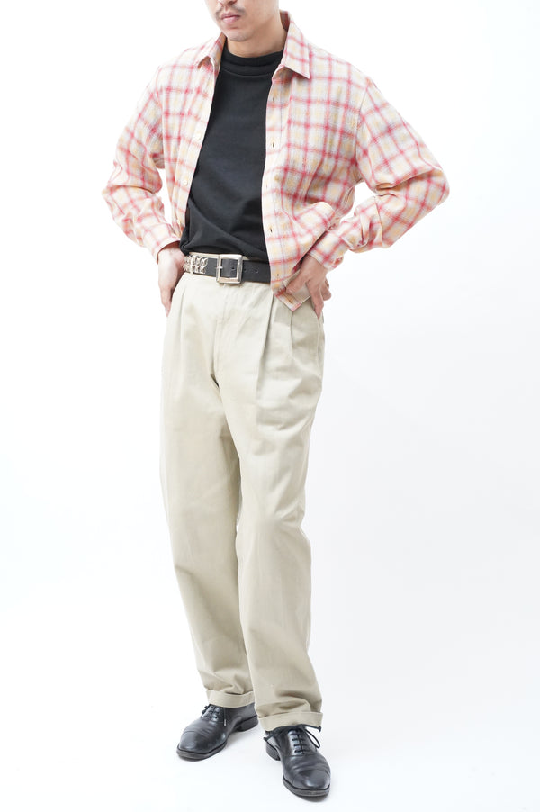 90's "comme des garcons homme" -2Tuck Chino Trousers-