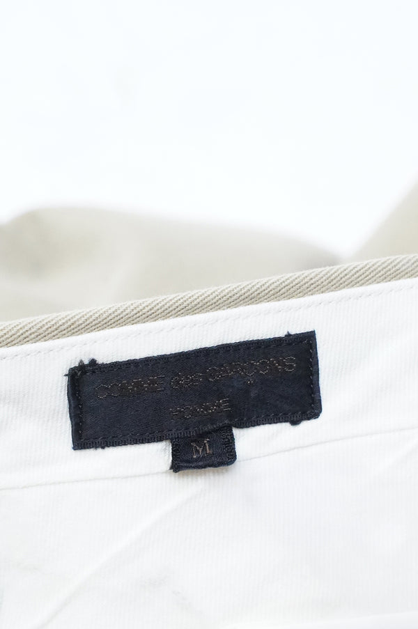 90's "comme des garcons homme" -2Tuck Chino Trousers-