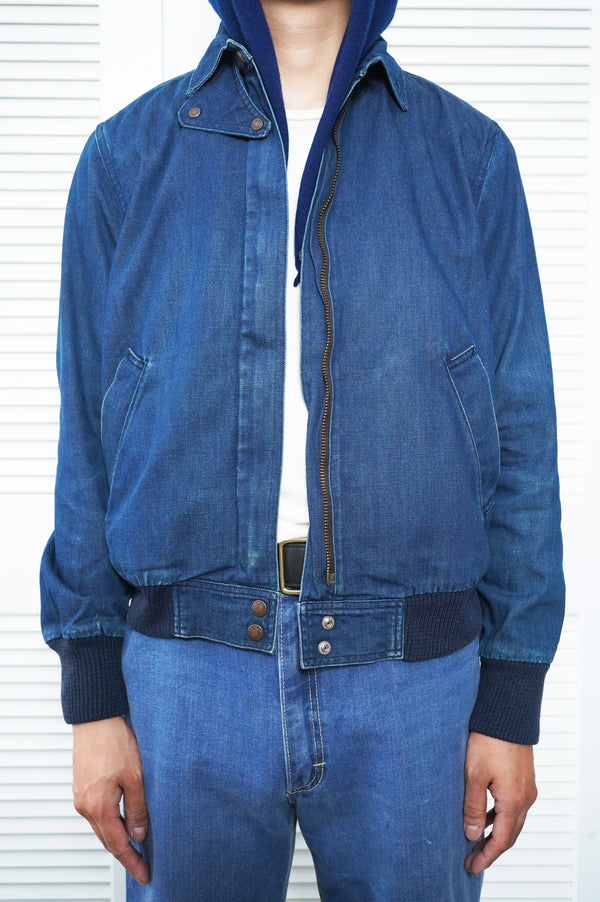 80's "Calvin Klein" -Denim Zip Jacket-