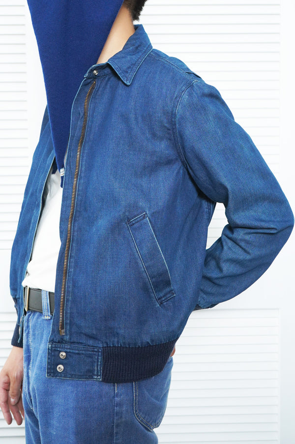 80's "Calvin Klein" -Denim Zip Jacket-