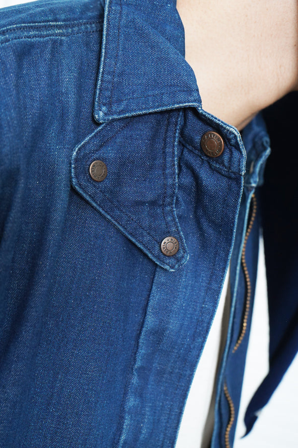 80's "Calvin Klein" -Denim Zip Jacket-