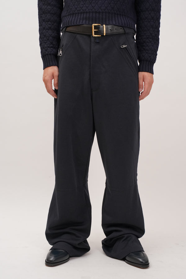 "Marithé François Girbaud" -Poly/Cotton Wide Pants-