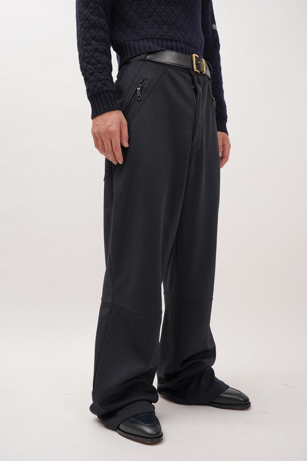 "Marithé François Girbaud" -Poly/Cotton Wide Pants-