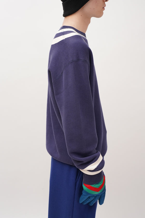 90's "POLO Ralph Lauren" -Switched Border Design C/N Sweat-