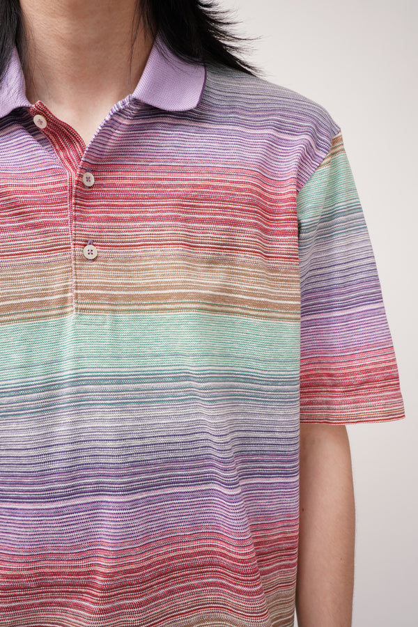 "St. Croix" -Cotton/Linen Knit Polo Shirt-