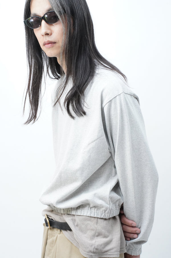 “UNITED POWERS OF GOODTIME, Mars, MANHOLE” -Gathered long sleeve-
