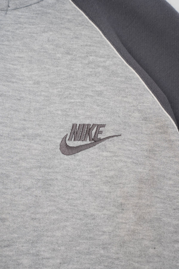 80's "NIKE" -Logo Embroidery Sweat Zip Hoodie-