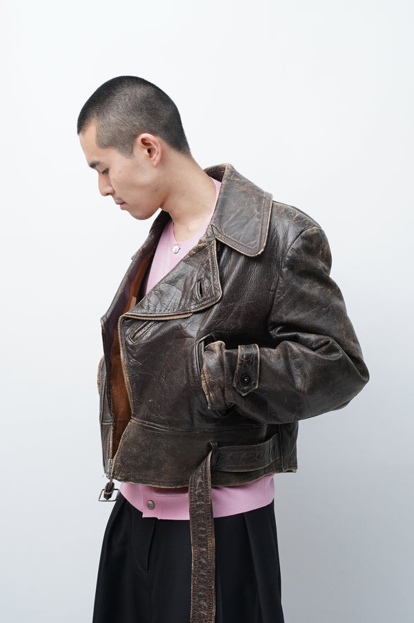 60's "UNKNOWN" -Double Riders Jacket-