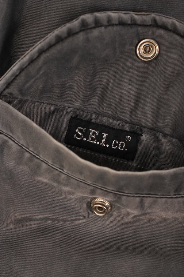 "S.E.I. co." -"POWER HOUSE GYM" Logo Embroidery Flight Jacket-