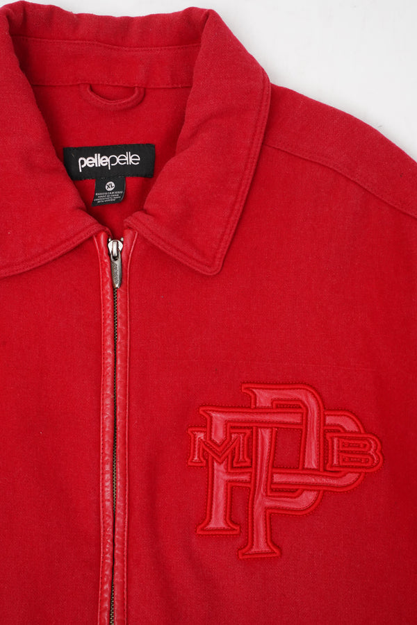 2000's "pelle pelle" -Logo Patched Stadium Jacket-