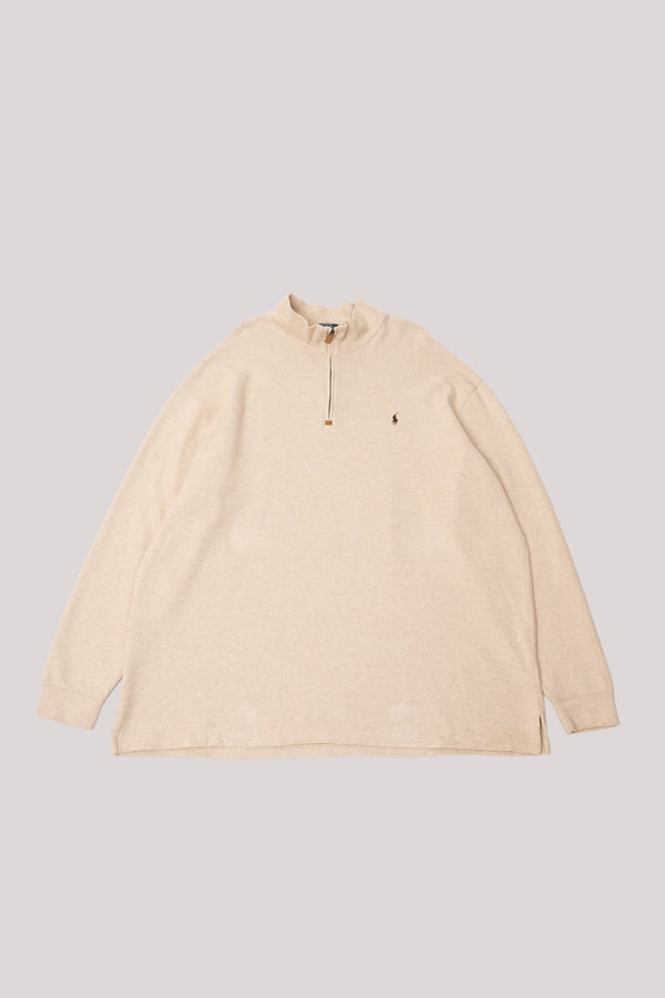 90's "POLO Ralph Lauren" -Half Zip Cotton Knit Pullover-