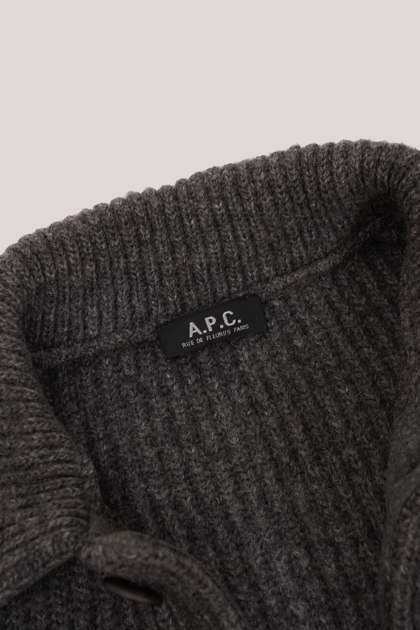 "A.P.C." -Wool Knit Cardigan-