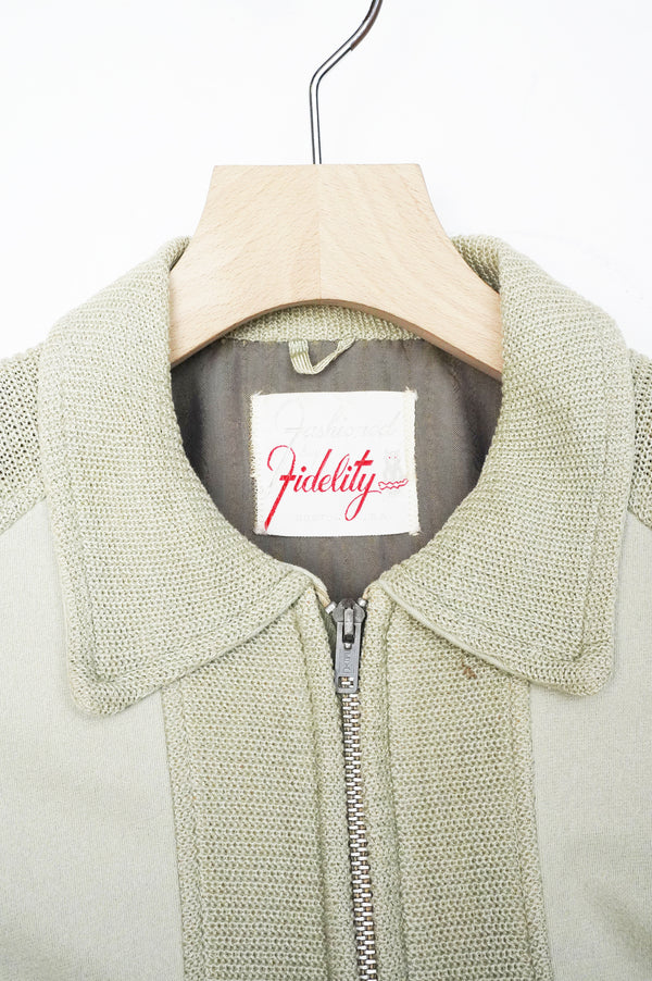 50's "FIDELITY" -Zip-up Designed Blouson-