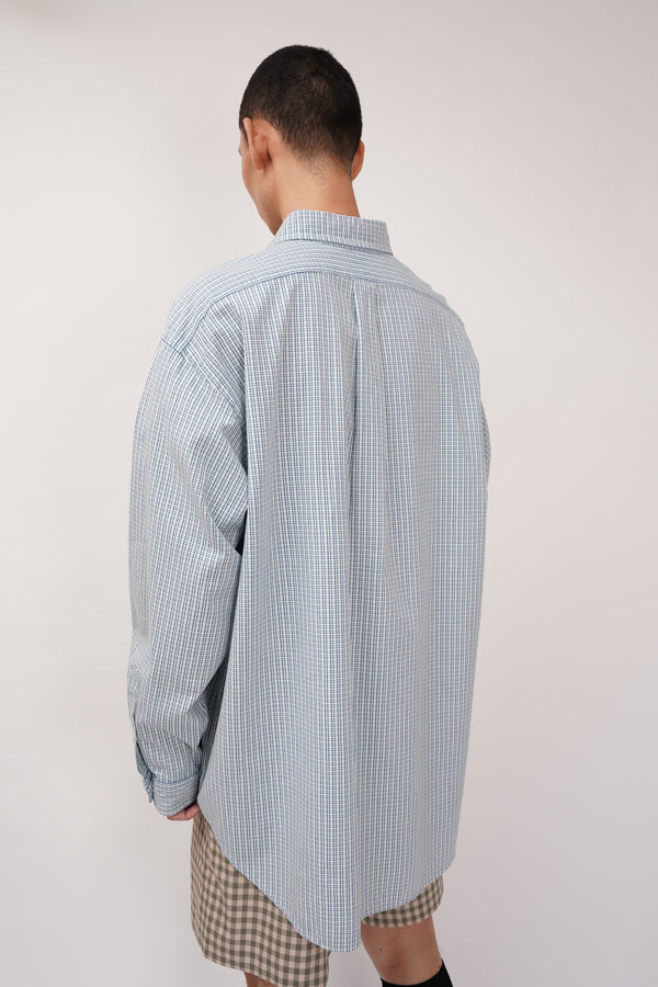 90's "Polo by Ralph Lauren" -"BIG SHIRT" Cotton Check B.D Shirt-