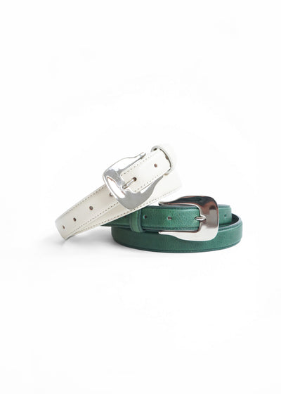 -WESTERN BUCKLE LEATHER BELT-