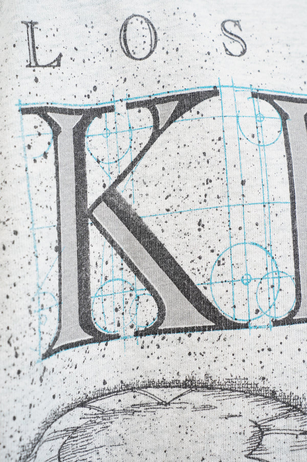 90's "FRUIT OF THE LOOM" -"Kings×Blue Jays" Vitruvian Man Printed S/S Tee--