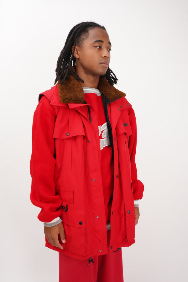 "POLO SPORT Ralph Lauren" -Boa Collar Hunting Vest-