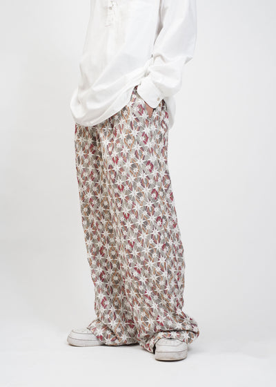 -Machine Embroidery Pant-