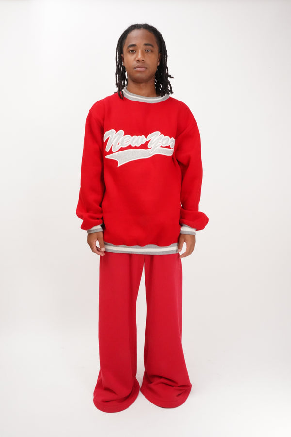 "PJ mark" -"NEW YORK" C/N Sweat-