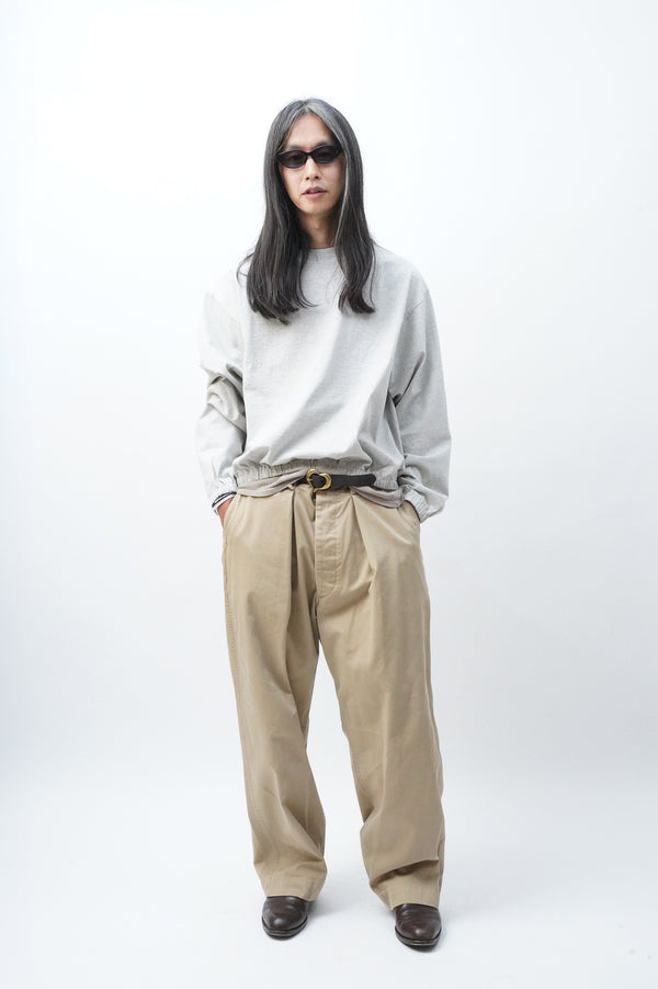 “UNITED POWERS OF GOODTIME, Mars, MANHOLE” -Gathered long sleeve-